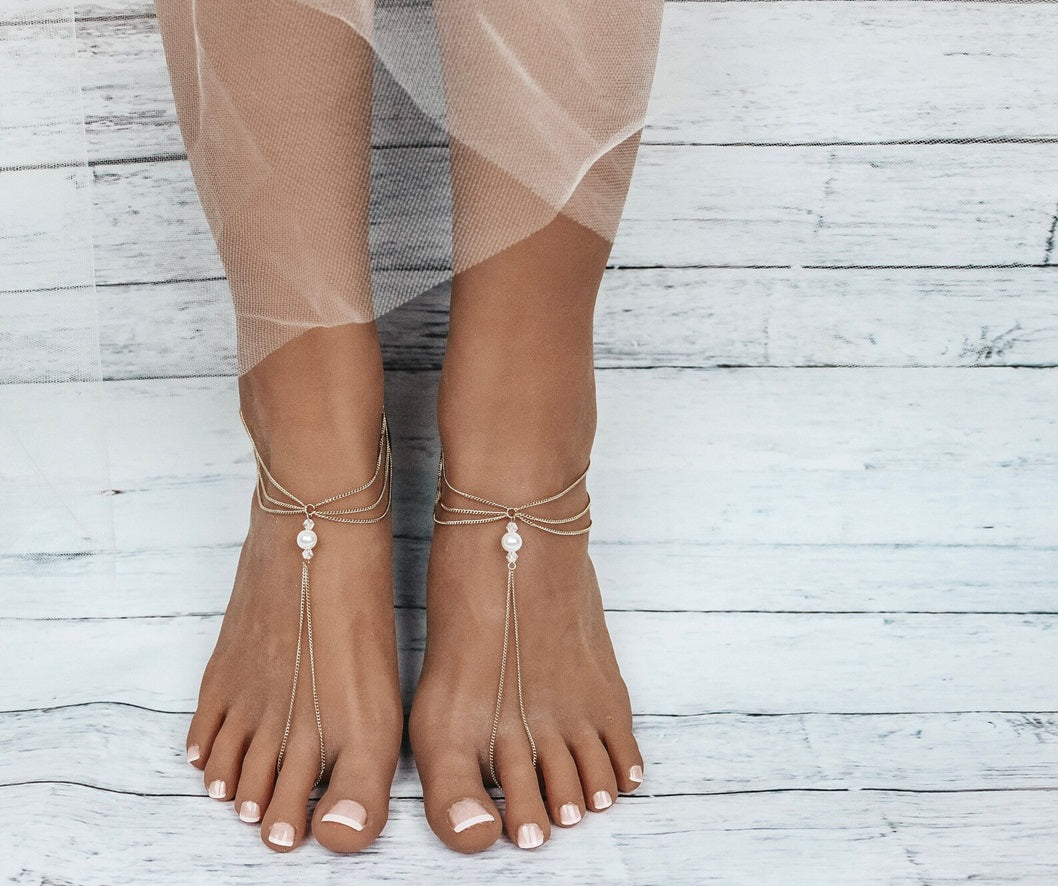 Livy 925 Sliver Foot Chain