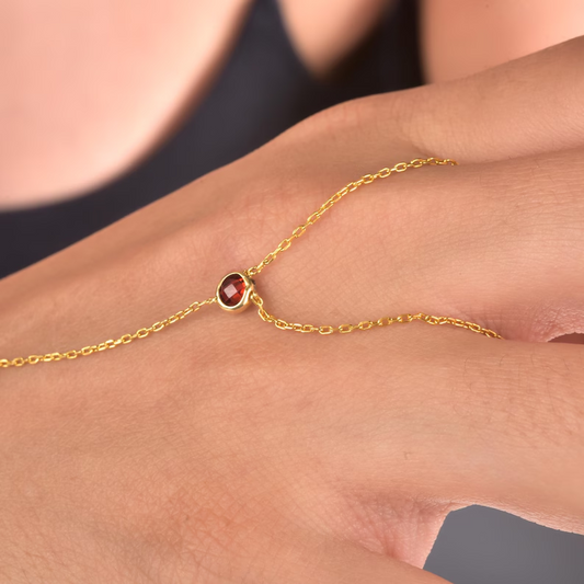 Personalized 925 Silver Hand Chain