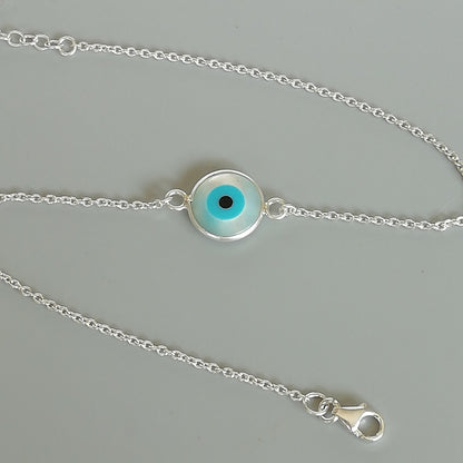 Charms Evil Eye 925 Silver Anklet