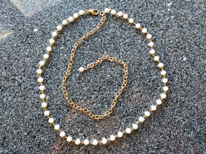 Pearl 925 Silver Waist Chain