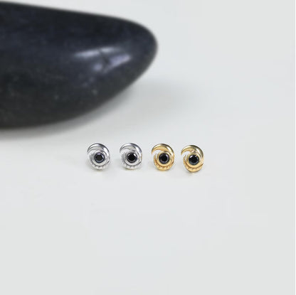 Spinel Evil Eye 925 Silver Earring