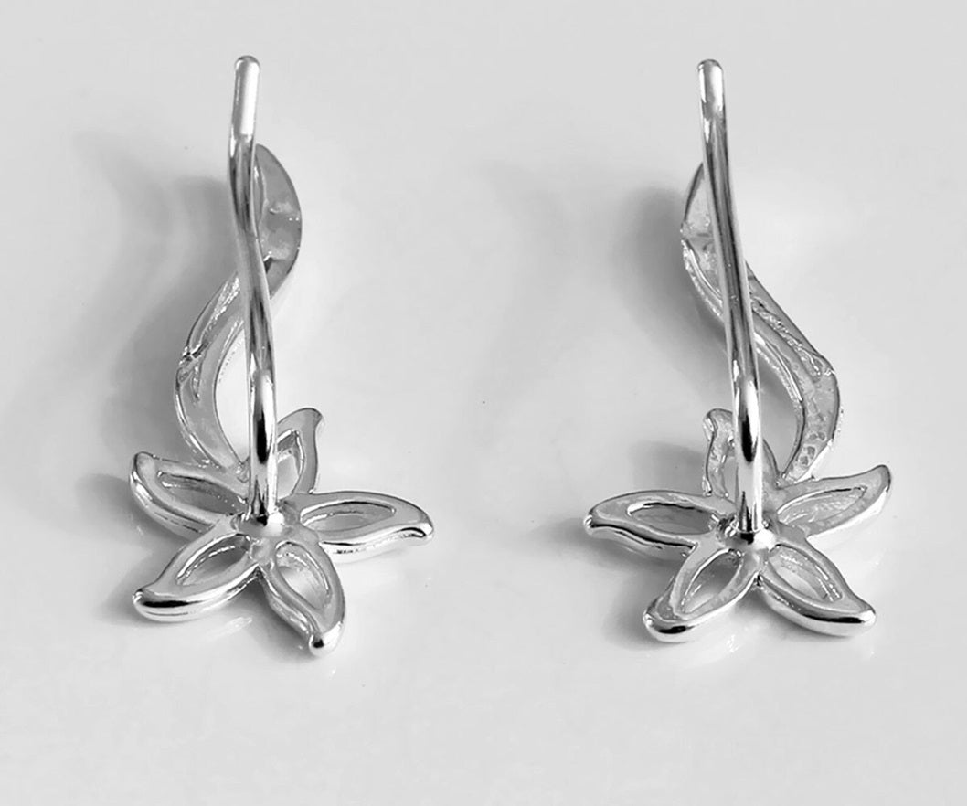 Jasmin Flower 925 Silver Earring