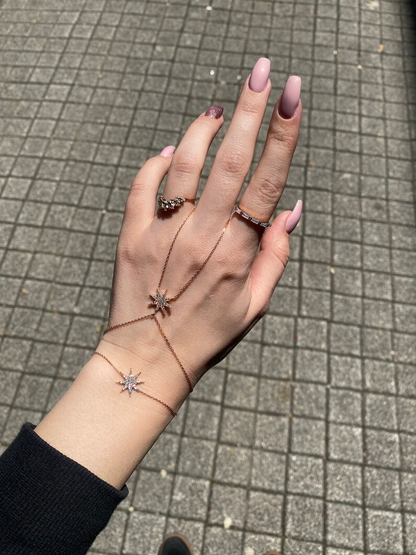 Gypsy 925 Silver Hand Chain