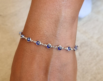 Mystic Evil Eye 925 Silver Bracelet