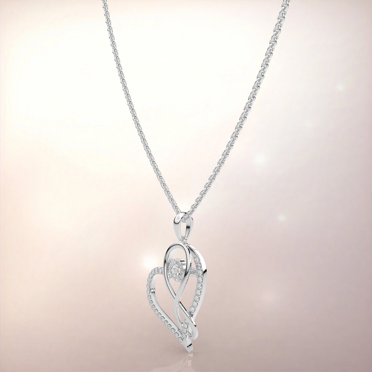 Moissanite Diamond 925 Silver Necklace