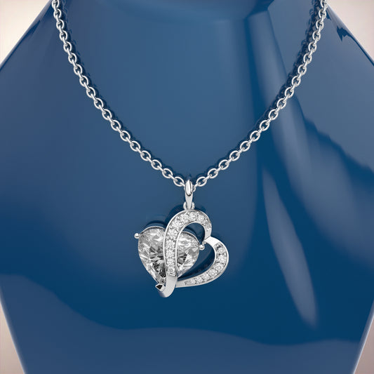 Moissanite Diamond 925 Silver Necklace