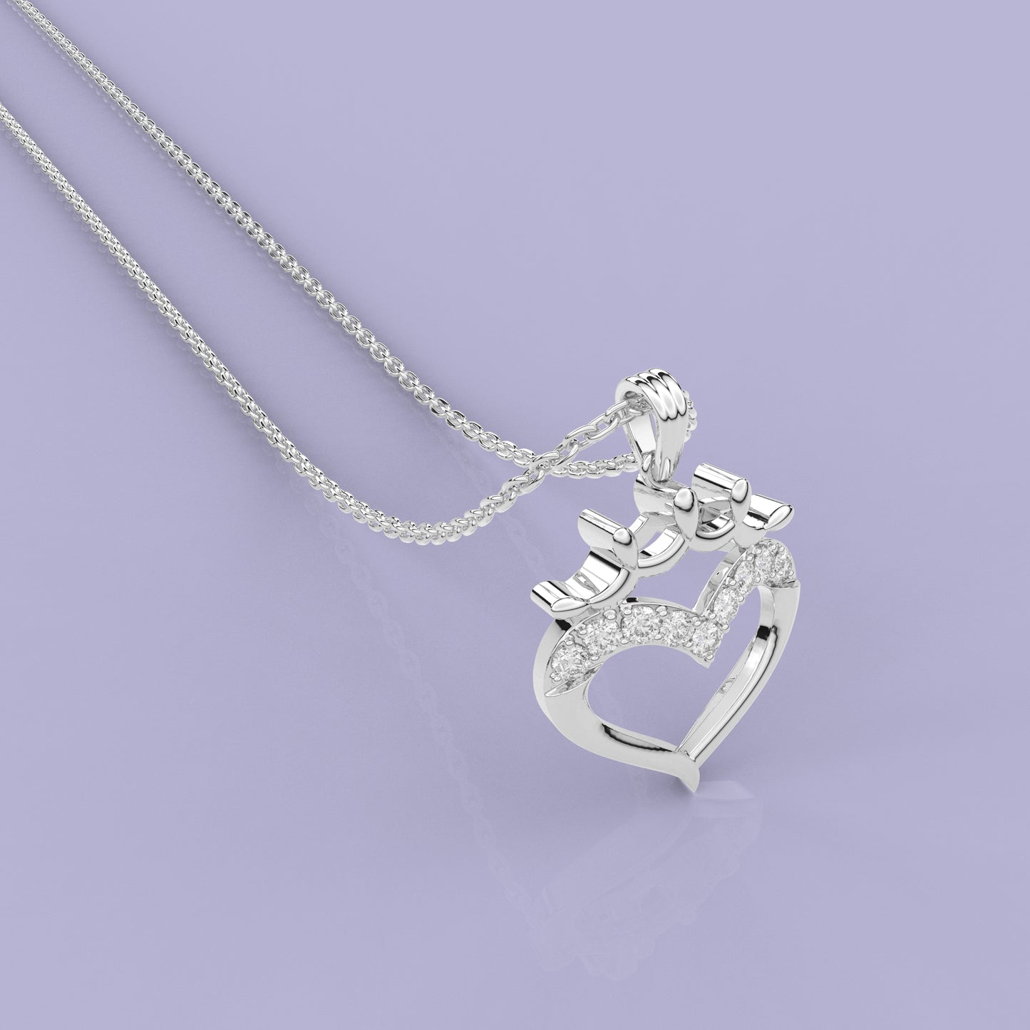 Moissanite Diamond 925 Silver Necklace