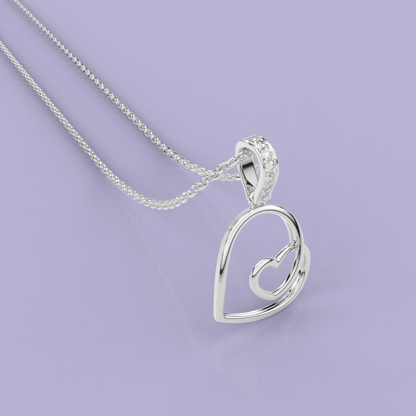 Moissanite Diamond 925 Silver Necklace