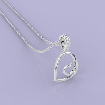 Moissanite Diamond 925 Silver Necklace