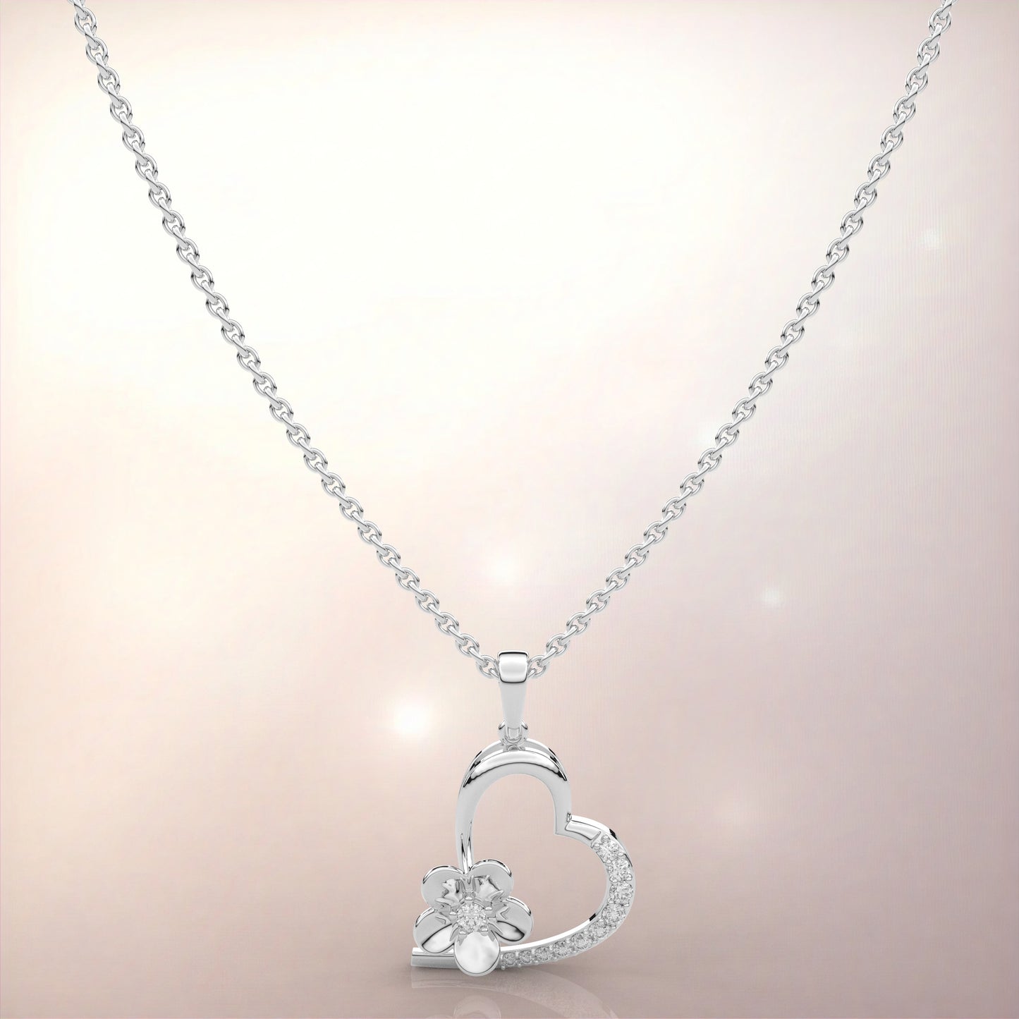 Moissanite Diamond 925 Silver Necklace