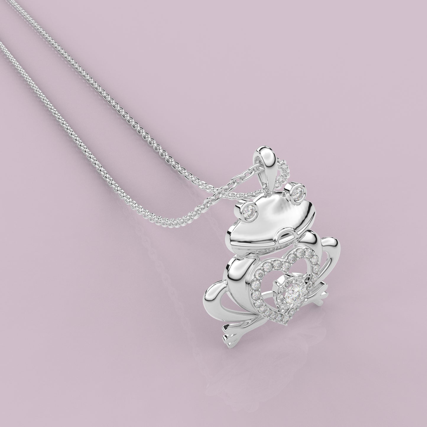 Moissanite Diamond 925 Silver Necklace