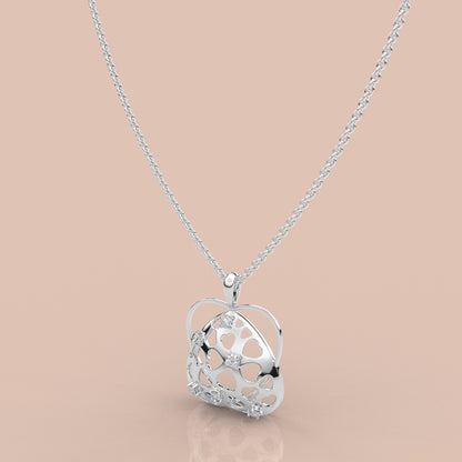 Moissanite Diamond 925 Silver Necklace