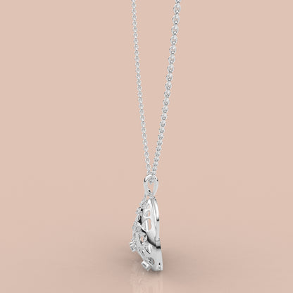 Moissanite Diamond 925 Silver Necklace