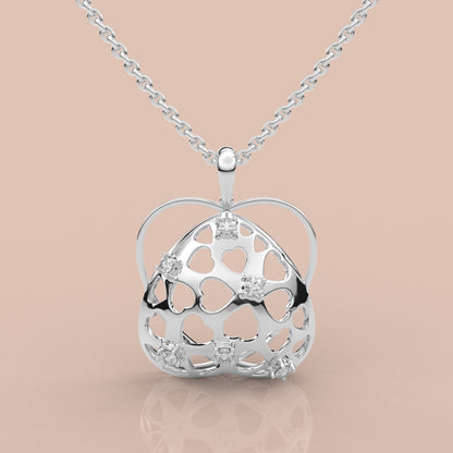 Moissanite Diamond 925 Silver Necklace