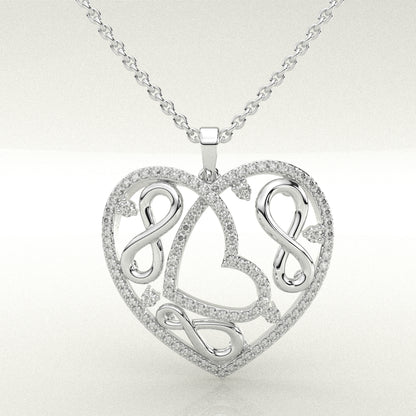 Moissanite Diamond 925 Silver Necklace