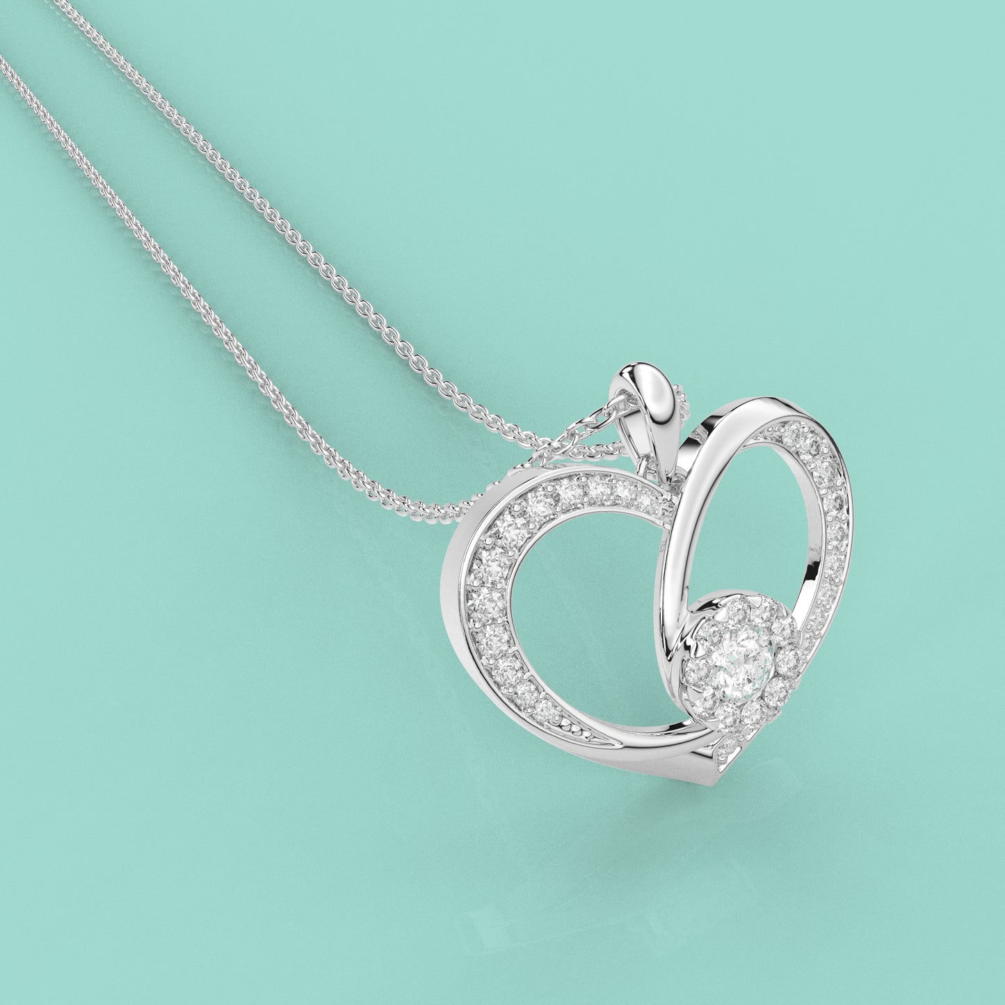 Moissanite Diamond 925 Silver Necklace