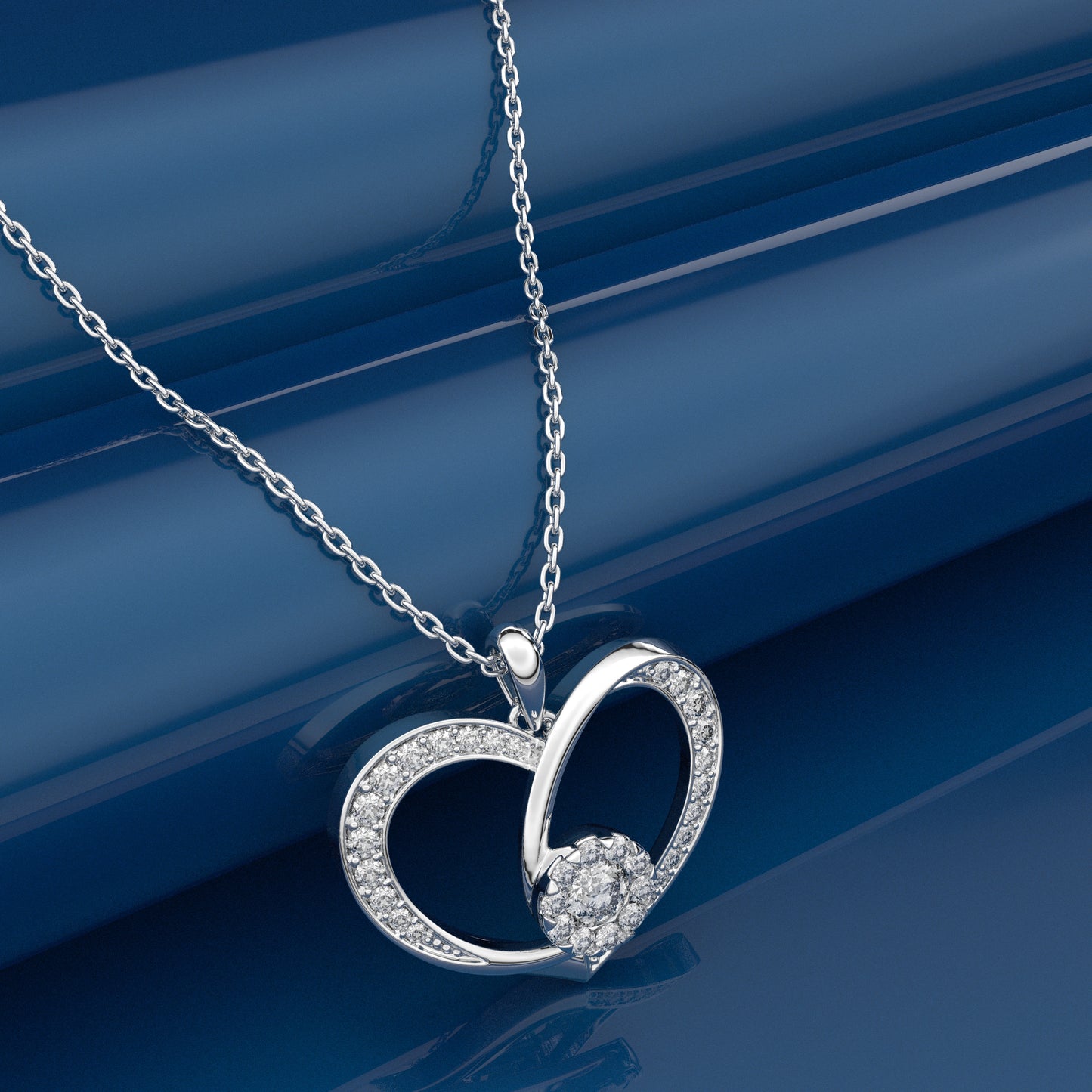 Moissanite Diamond 925 Silver Necklace