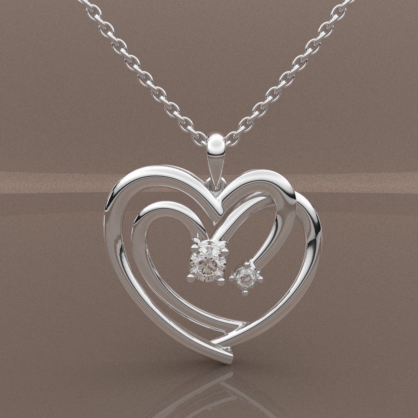 Moissanite Diamond 925 Silver Necklace