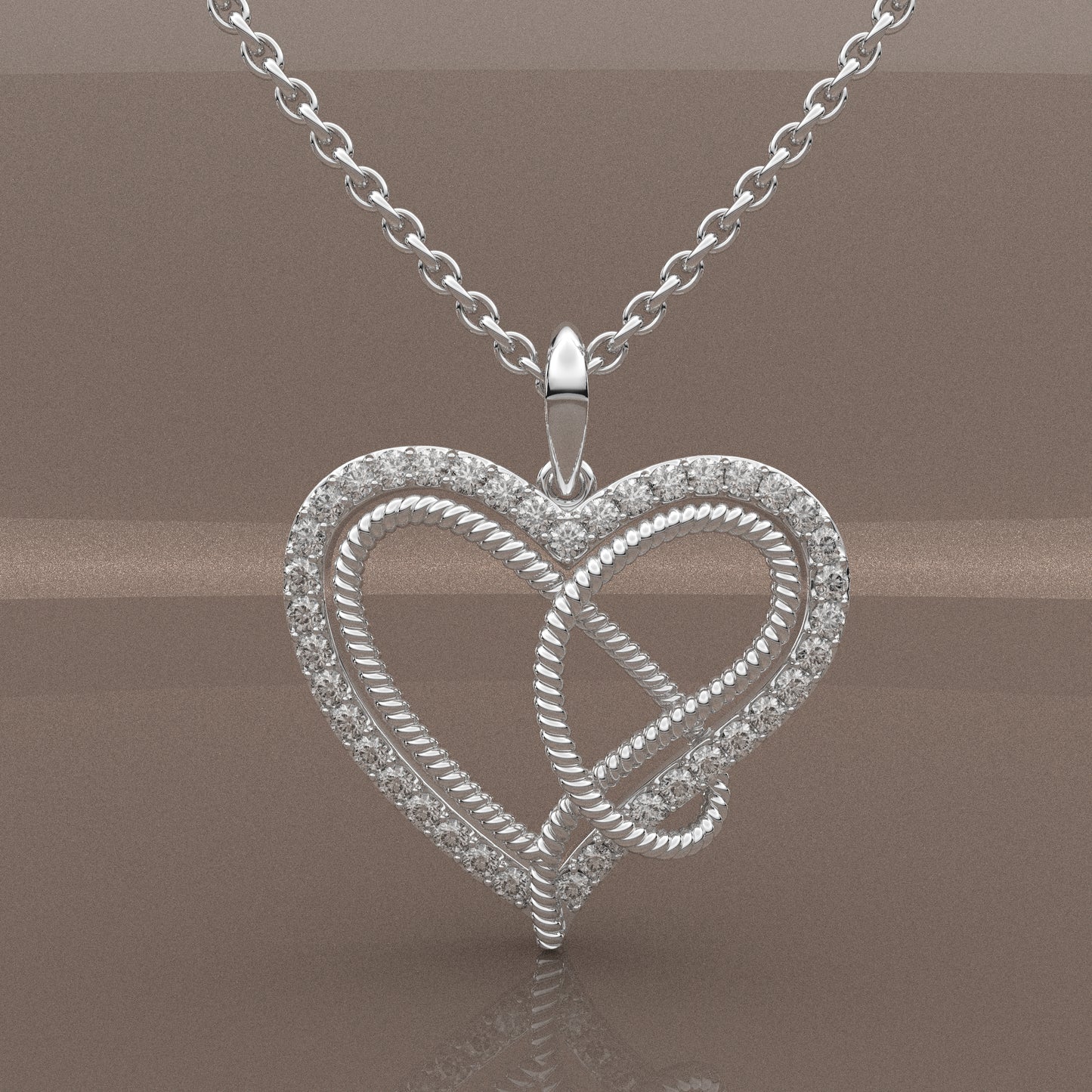 Moissanite Diamond 925 Silver Necklace