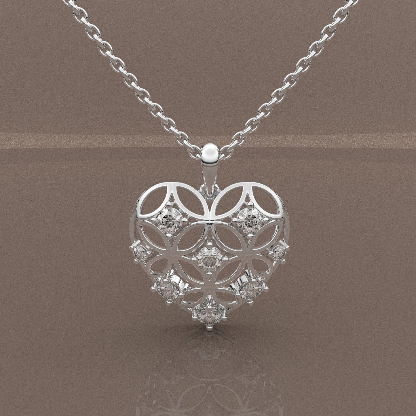 Moissanite Diamond 925 Silver Necklace