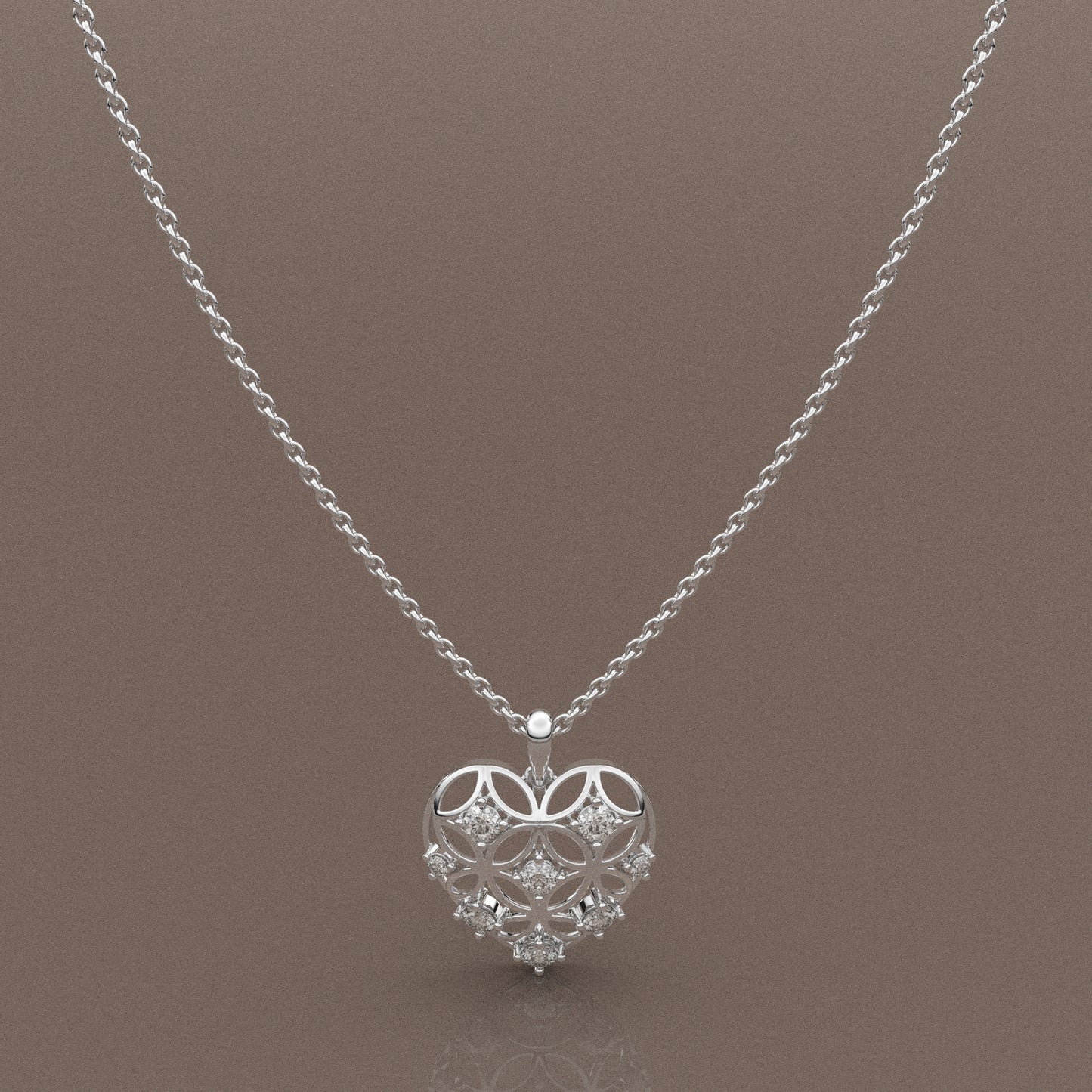 Moissanite Diamond 925 Silver Necklace