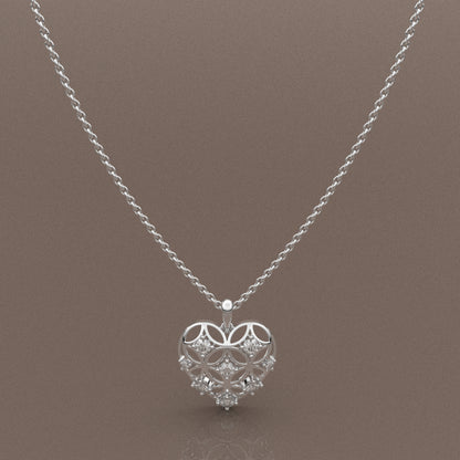 Moissanite Diamond 925 Silver Necklace