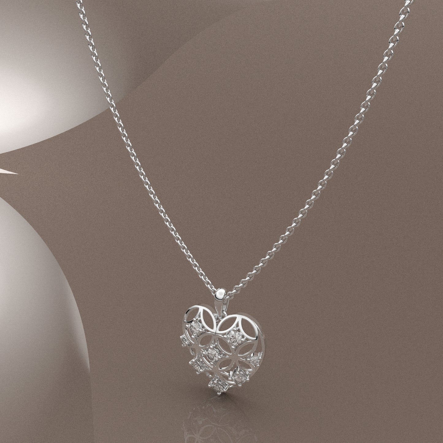 Moissanite Diamond 925 Silver Necklace