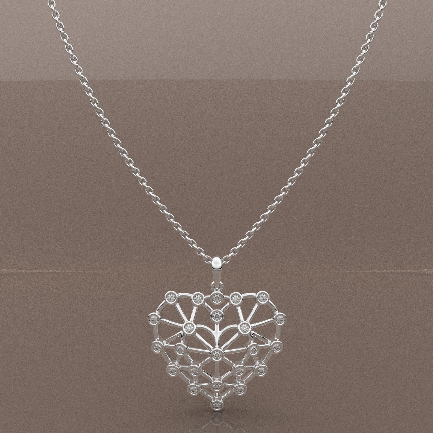 Moissanite Diamond 925 Silver Necklace