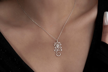 Om 925 Silver Necklace