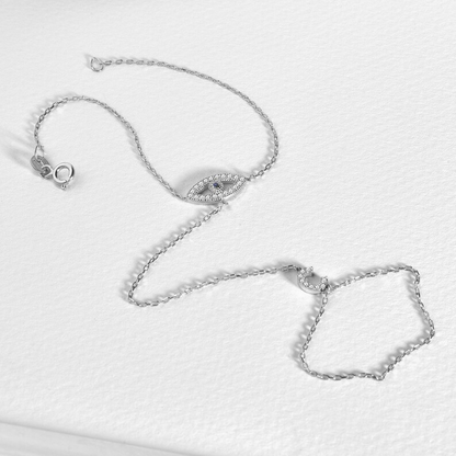 Initial 925 Silver Hand Chain