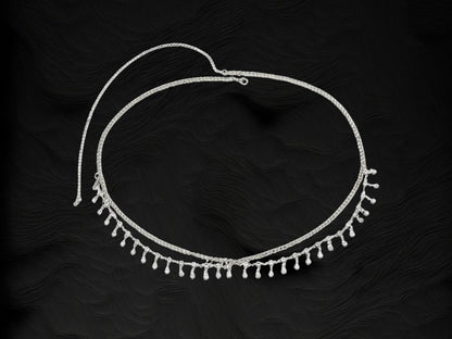 Tassel 925 Silver Waist Chain