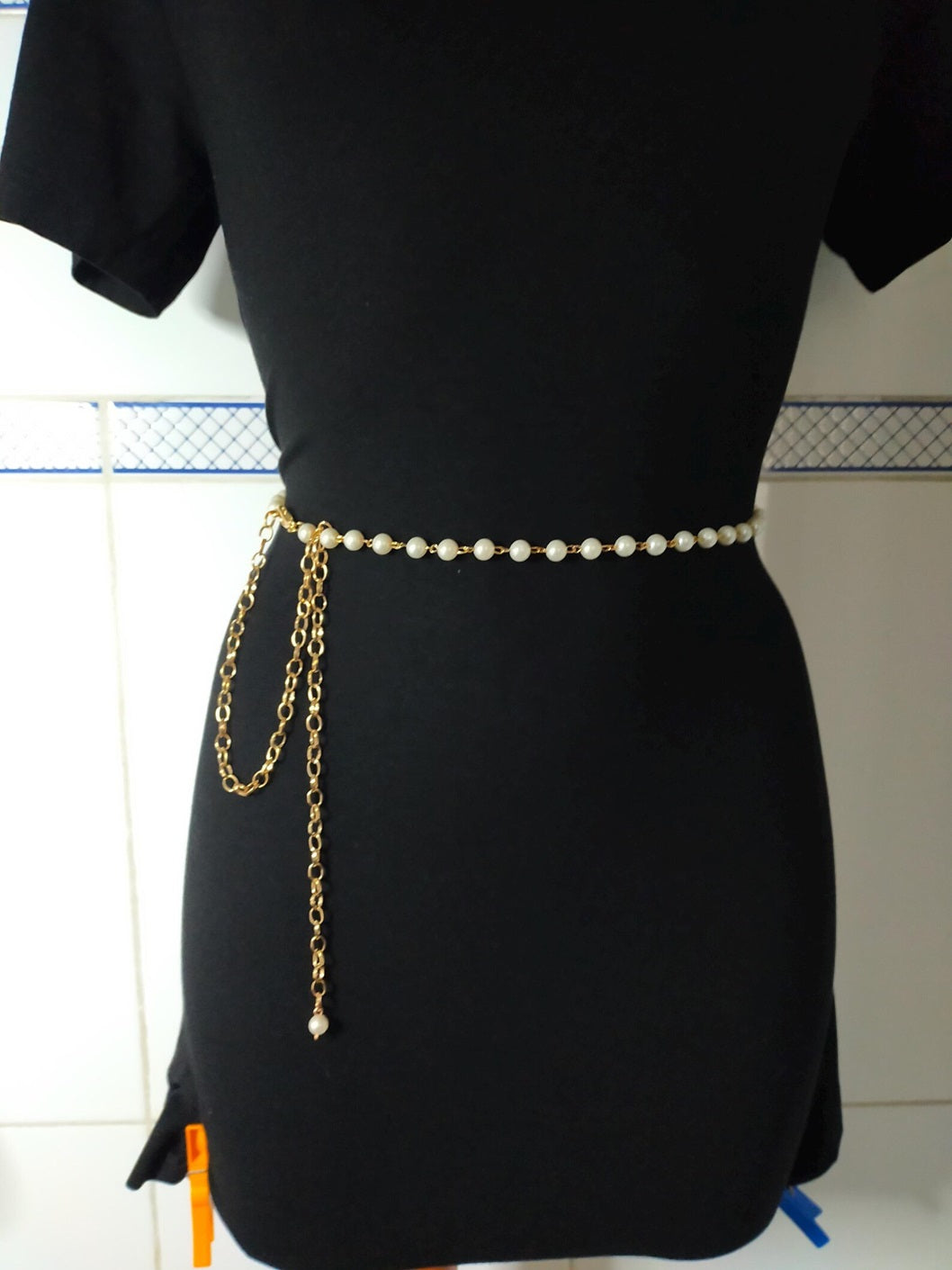 Pearl 925 Silver Waist Chain