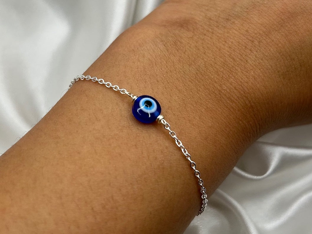 Tarnish Evil Eye 925 Silver Bracelet