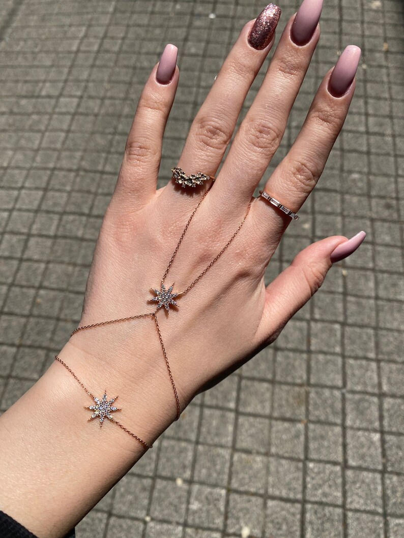 Gypsy 925 Silver Hand Chain