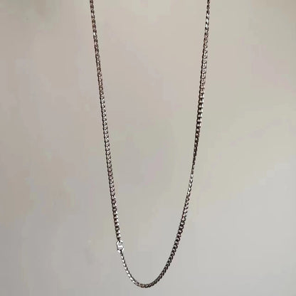 Titanium 925 Silver Men's Chain