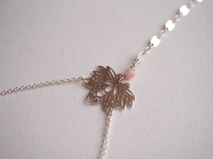 Filigree Lotus 925 Silver Hand Chain