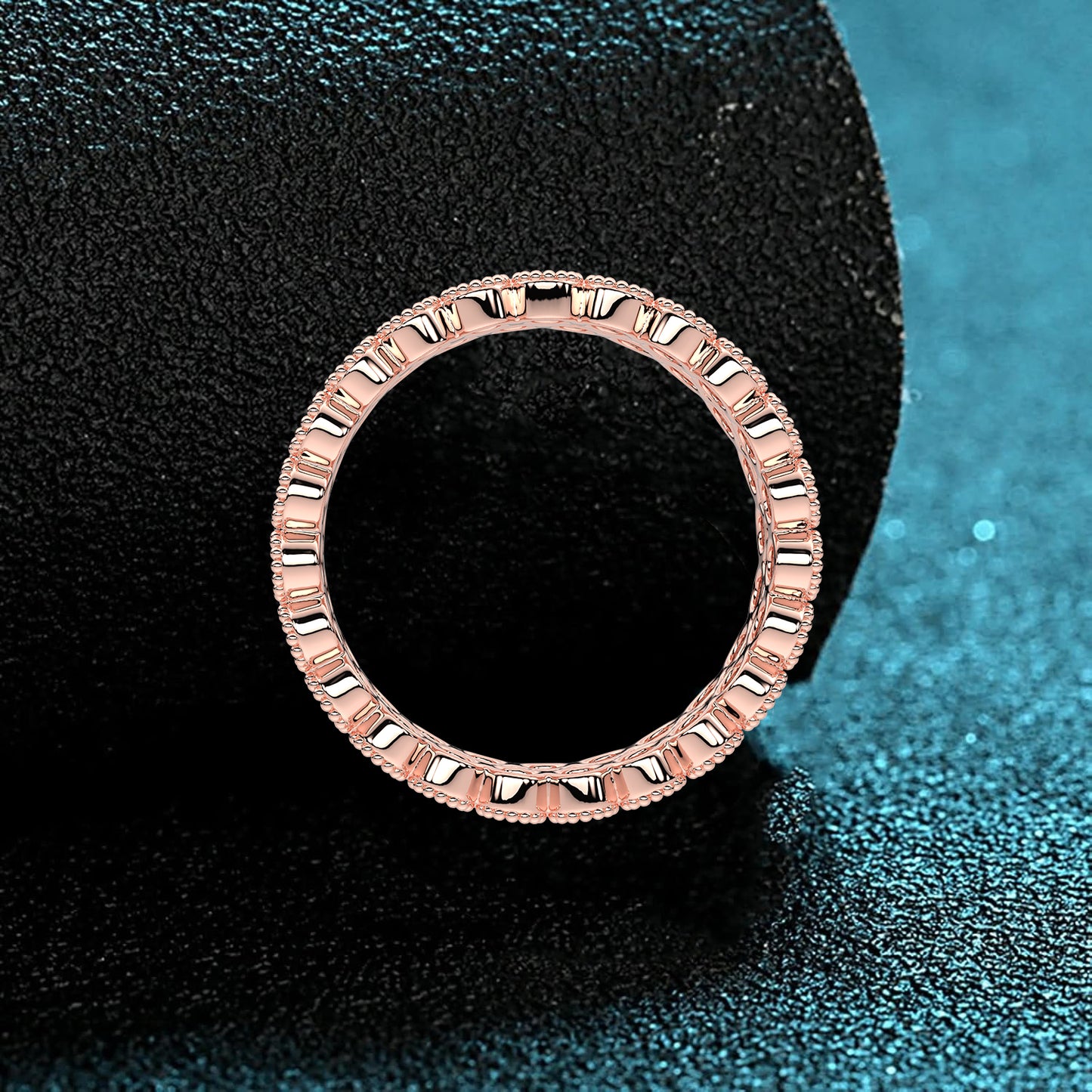 Enternity Rose gold 925 Silver Ring