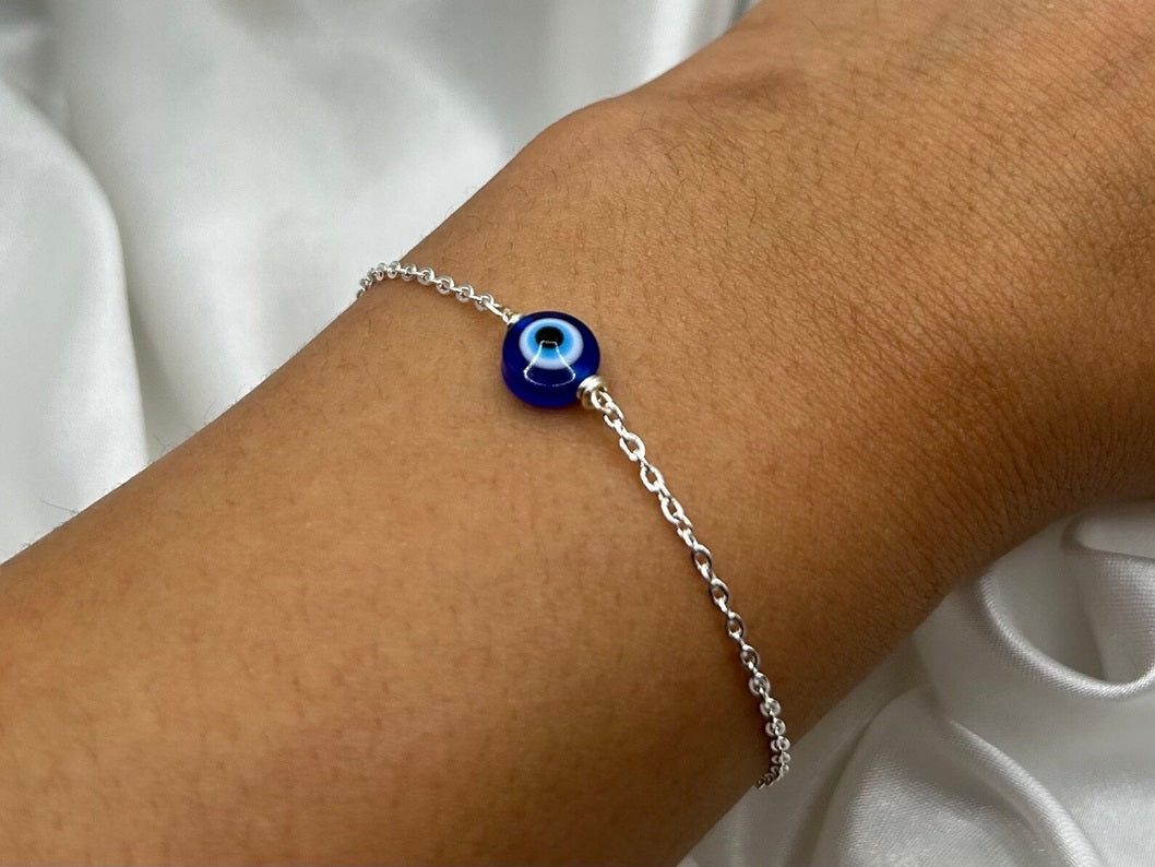 Tarnish Evil Eye 925 Silver Bracelet