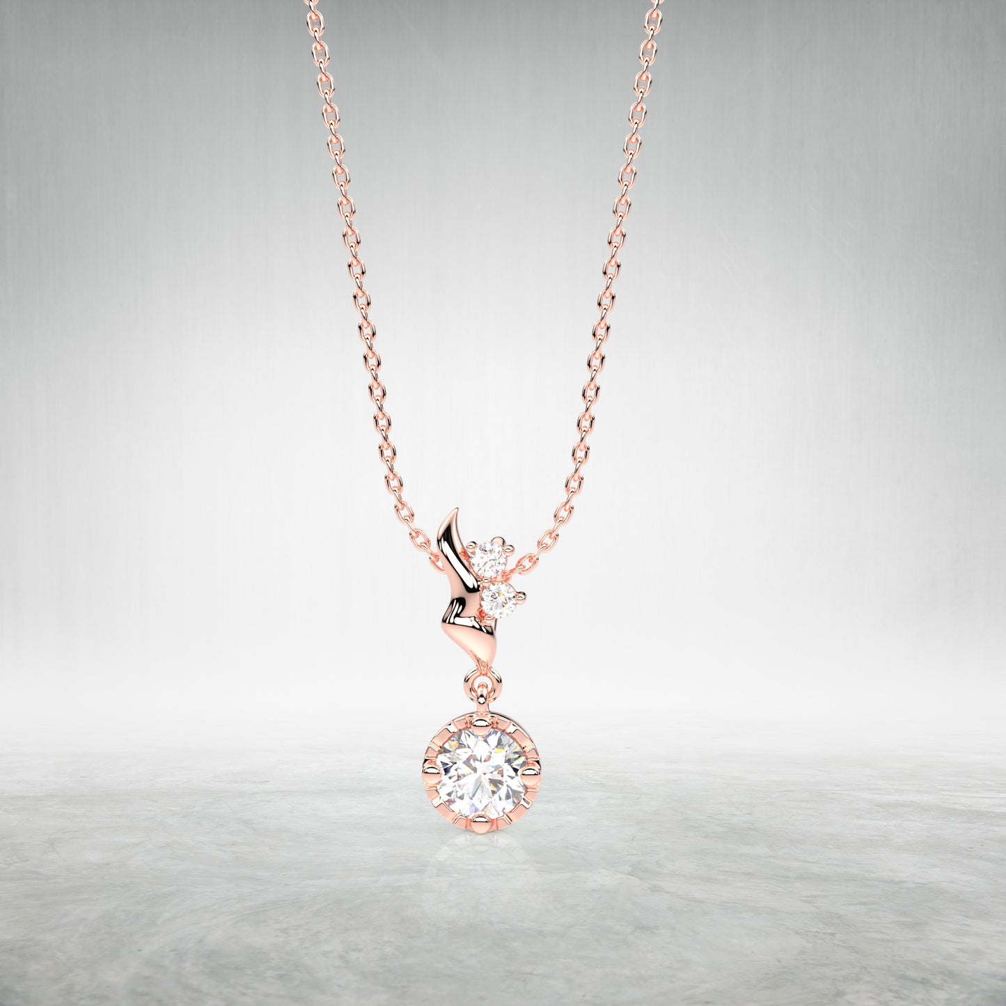 Classic Moissanite Diamond 925 Silver Necklace