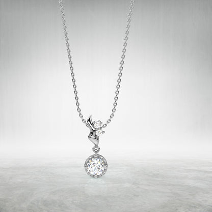 Classic Moissanite Diamond 925 Silver Necklace