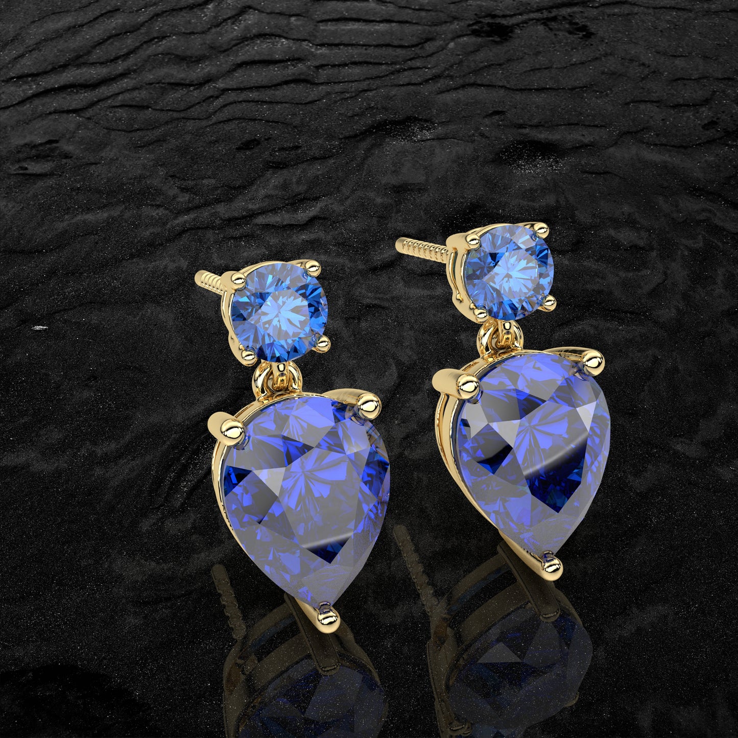 Blue rose gold Sukkhi 925 Silver Earring