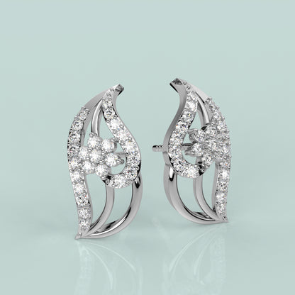 Floral Sterling Silver Earring