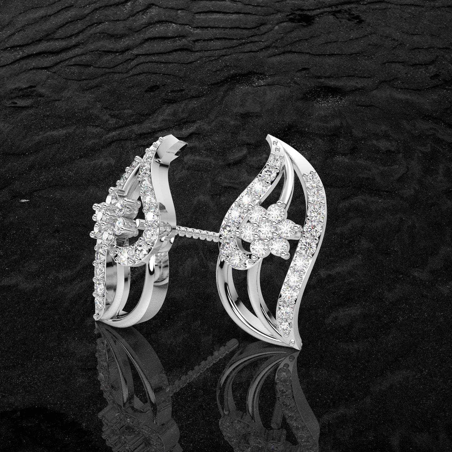 Floral Sterling Silver Earring