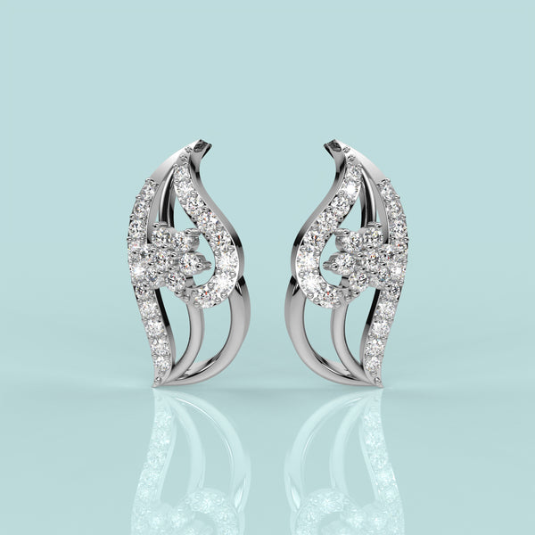 Floral Sterling Silver Earring