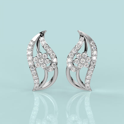 Floral Sterling Silver Earring