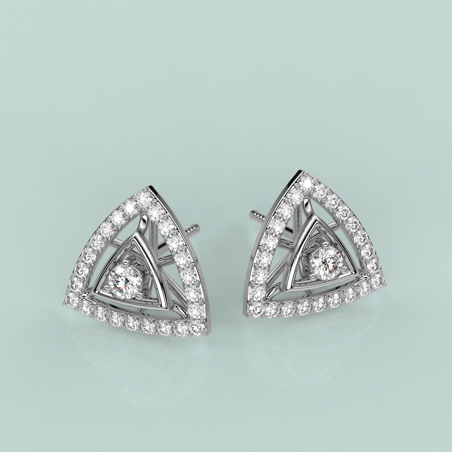 Triangle 925 Silver Earring