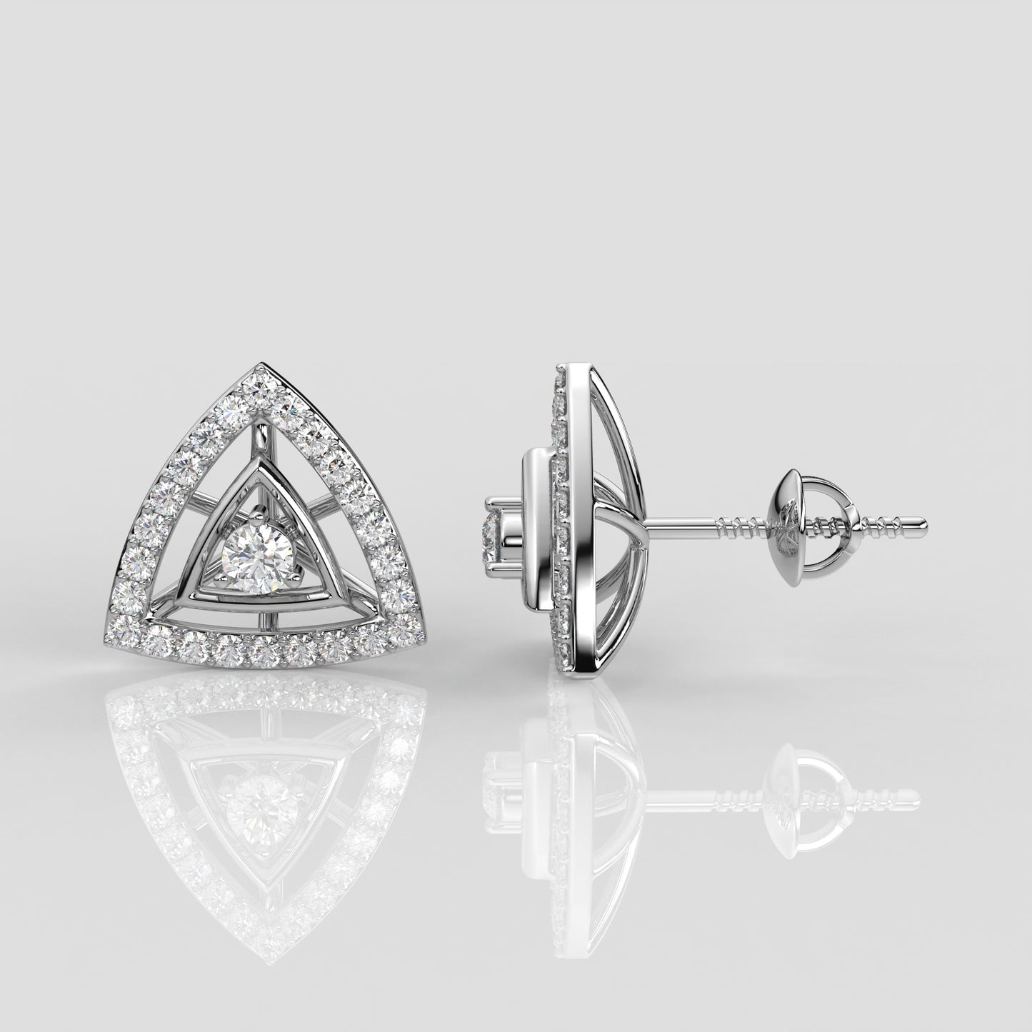 Triangle 925 Silver Earring