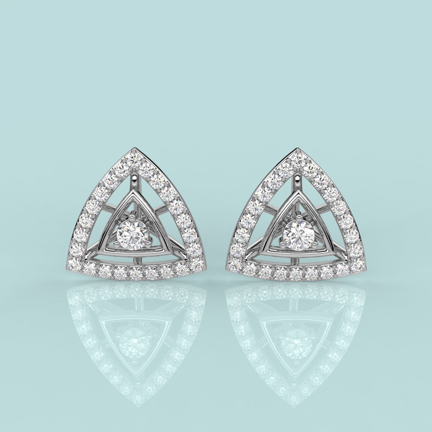 Triangle 925 Silver Earring