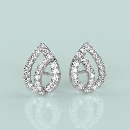 Pear Sterling Silver Earring