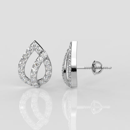 Pear Sterling Silver Earring